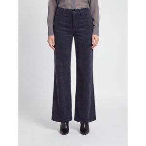 Ermanno Firenze Women Ermanno Firenze Mid-Rise Flared Corduroy Trousers